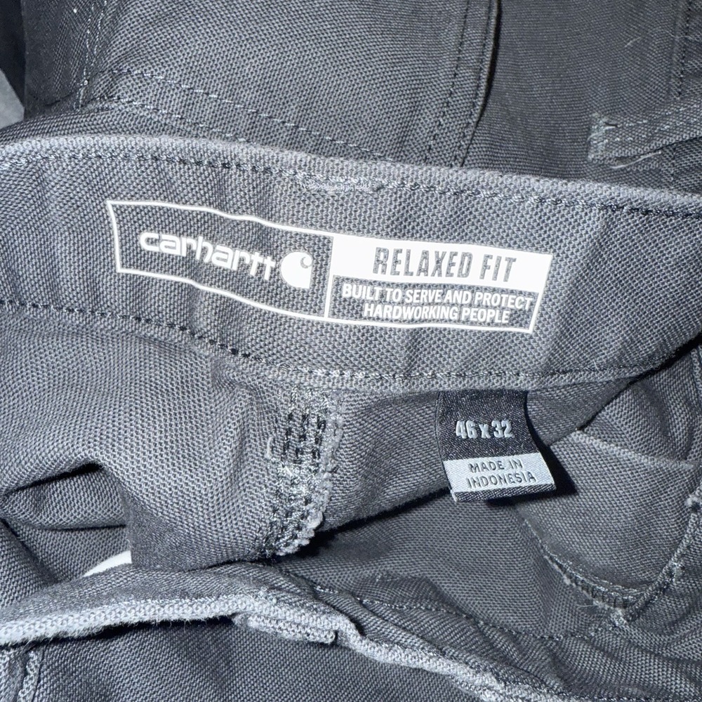 Carhartt‎ Rugged Flex Duck Double Knee Utility Work Pants Relaxed Fit Mens 46x32 - Picture 2 of 12